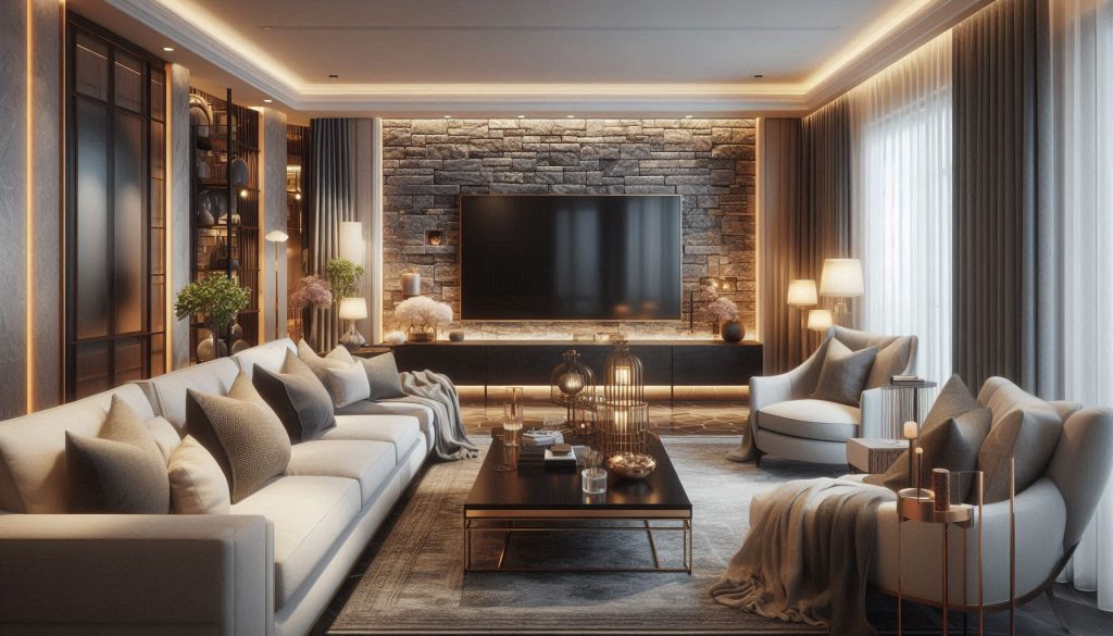 Introducing the types of stone slabs suitable for the wall behind the TV