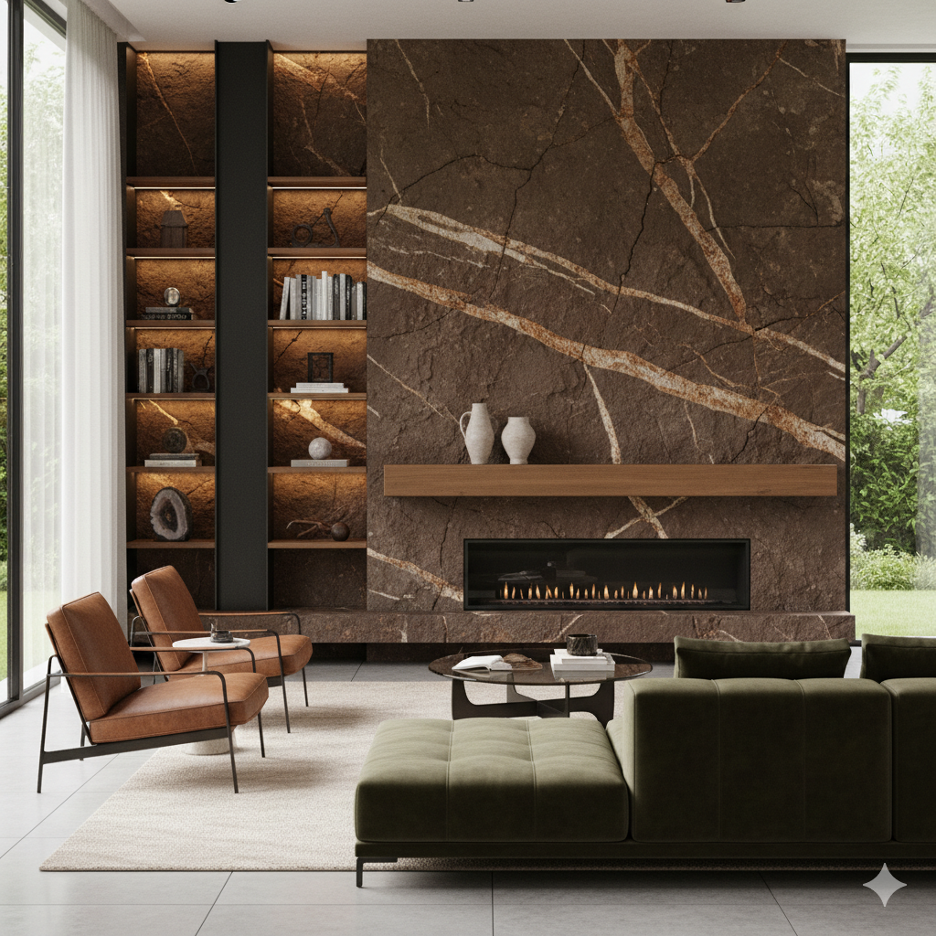 سنگ های شکلاتی چه کاربردهایی برای فضای داخلی خانه دارند؟