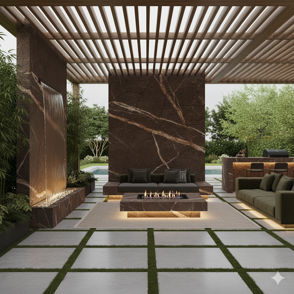 سنگ های شکلاتی چه کاربردهایی برای فضای بیرونی خانه دارند؟