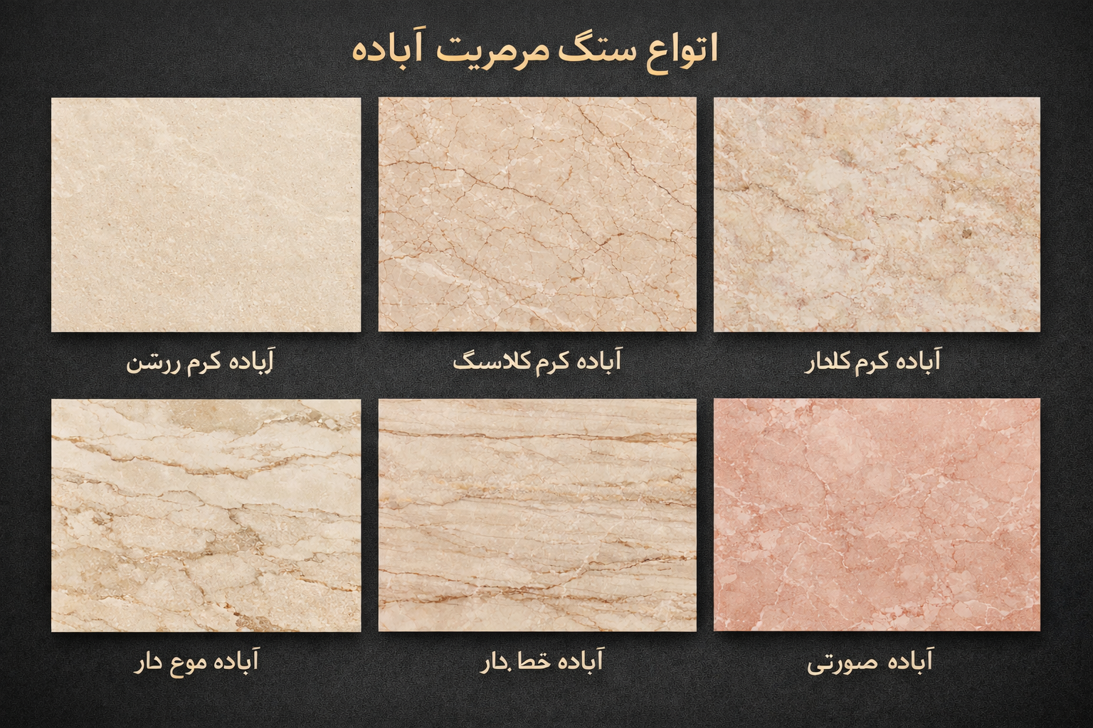 Types of Abadeh marble