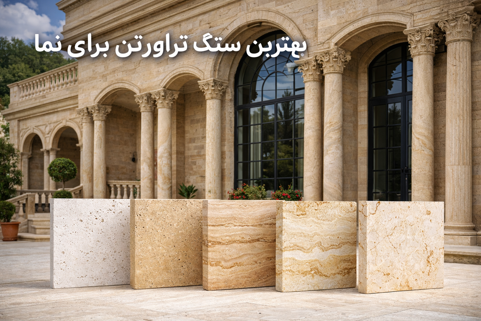 بهترین سنگ تراورتن نما