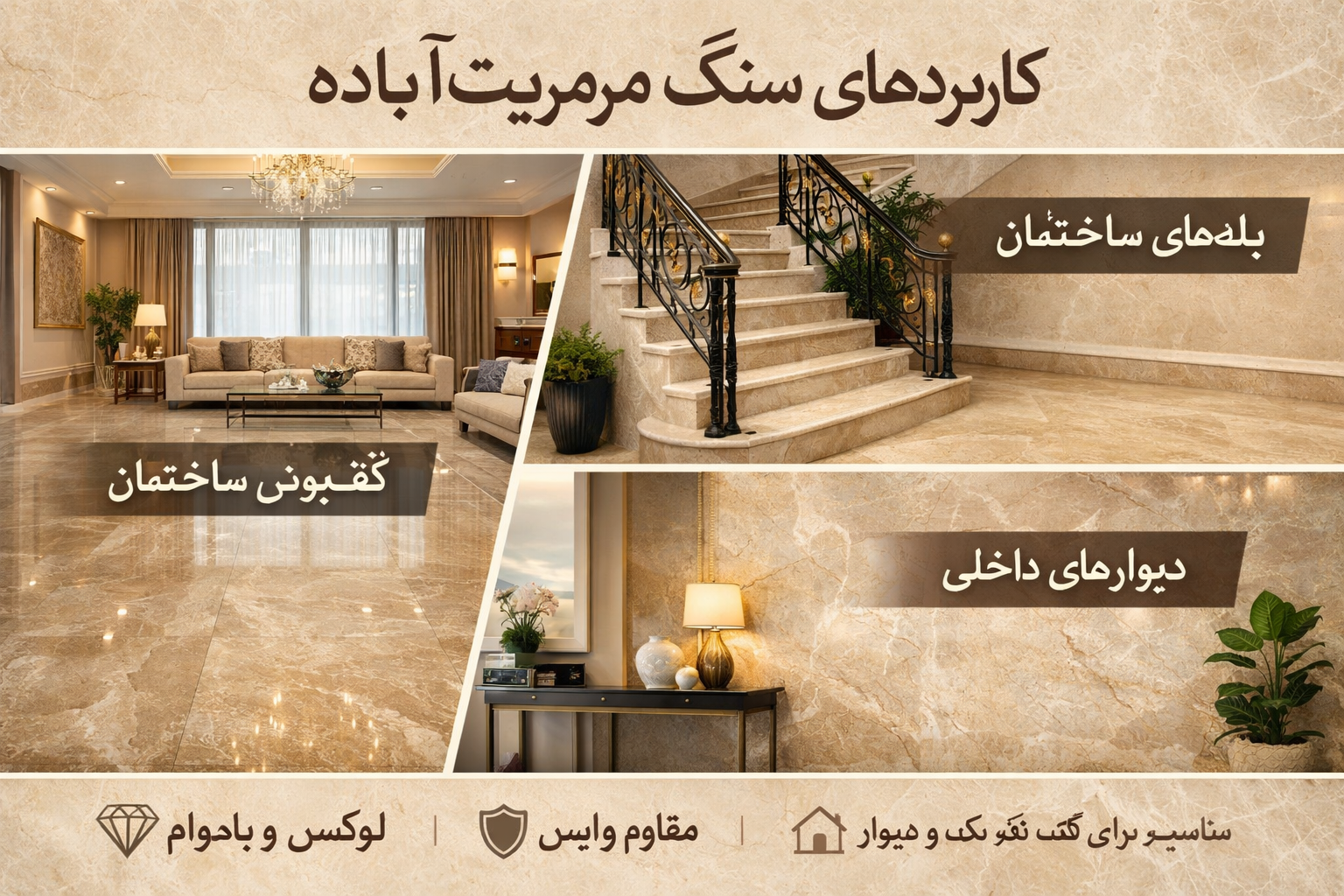 کاربرد سنگ مرمریت آباده